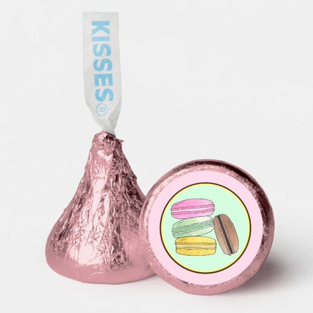 Macaron French Pastry Cookies Macarons Patisserie Hershey®'s Kisses® (Front)