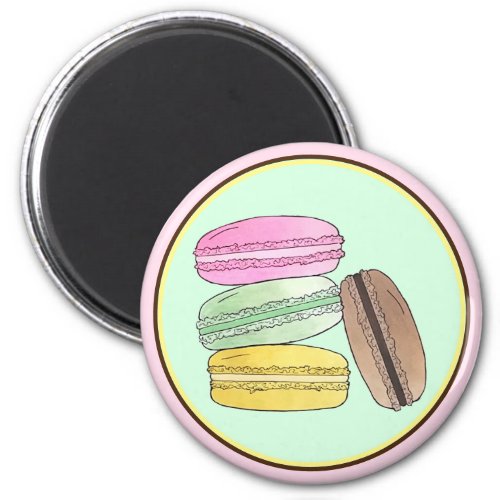 Macaron French Pastry Cookies Macarons Patisserie Magnet
