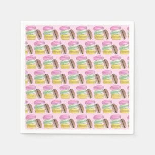 Macaron French Pastry Cookies Macarons Patisserie Napkins