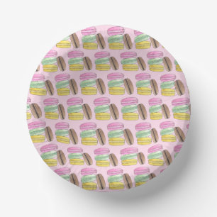 Macaron French Pastry Cookies Macarons Patisserie Paper Bowls