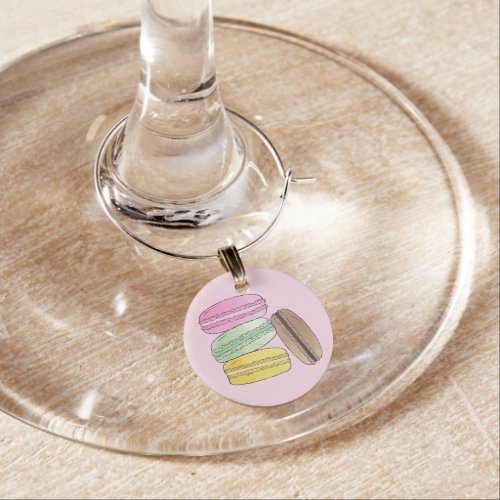 Macaron French Pastry Cookies Macarons Patisserie Wine Charm