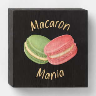 Macaron Mania Macaron Lover Wooden Box Sign
