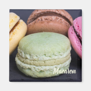 Macaron pastries for sweet tooth gift magnet