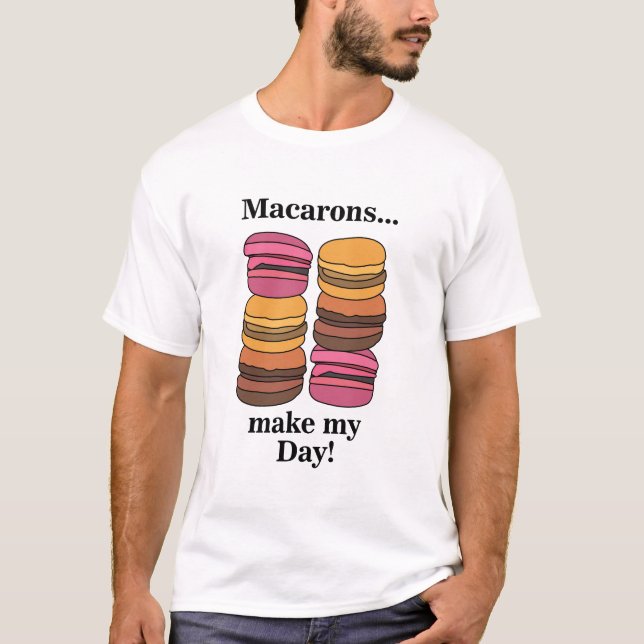 Macaron Pastry Sweet Baker T-Shirt (Front)