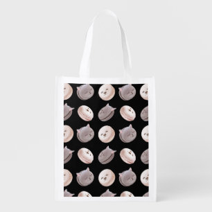 Macaron Pattern Grocery Bag