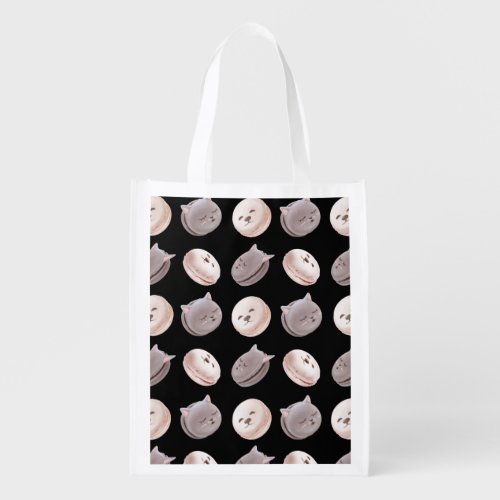 Macaron Pattern Grocery Bag