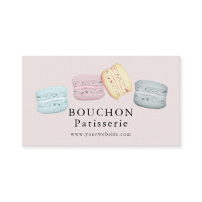 Macaron Pink Bakery Business Card