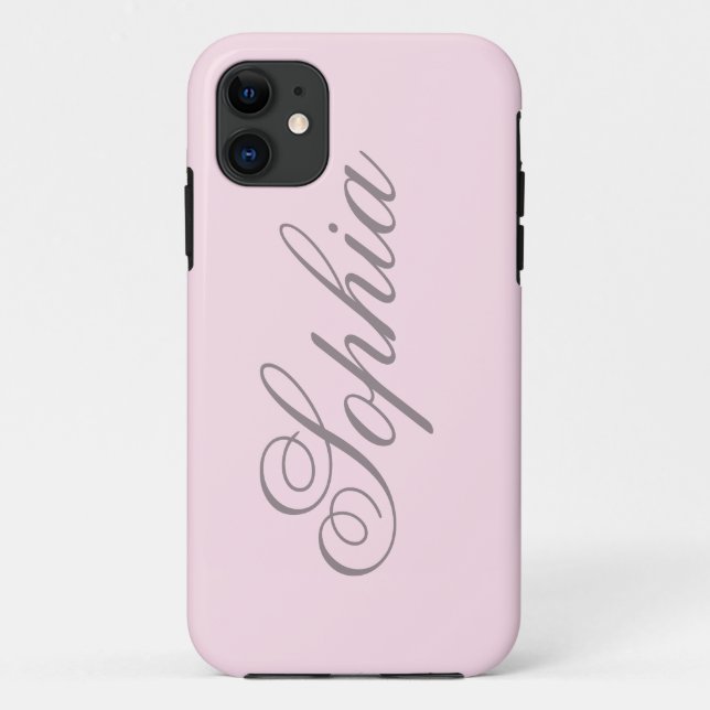 Macaron Pink iPhone Case (Back)