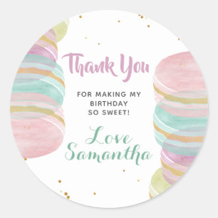Macaron Sweet Celebration Birthday Gift Tags