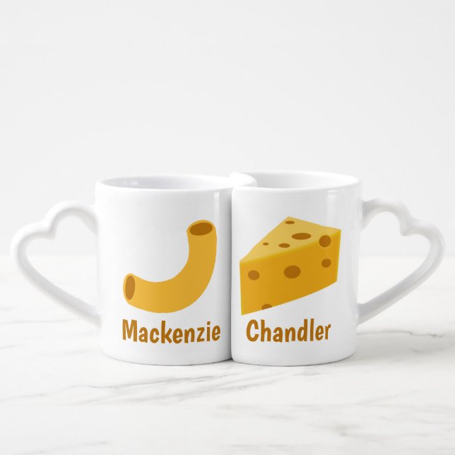 Macaroni and Cheese Coffee Mug Set (Front Nesting)