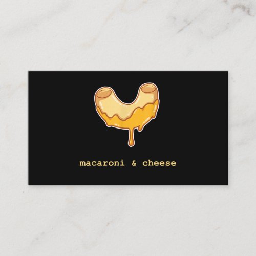 Macaroni And Cheese Cute Sweet Dessert Food Lover Business Card