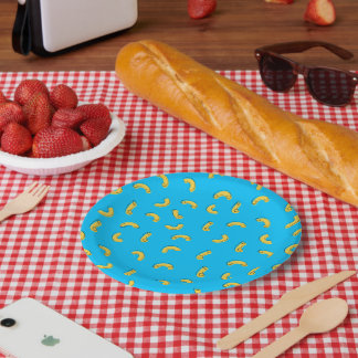 Macaroni and Cheese Illustration Paper Plates