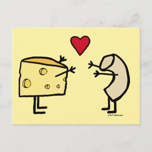 Macaroni and Cheese Love Postcard