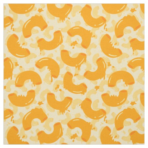 Macaroni and Cheese Pattern Fabric
