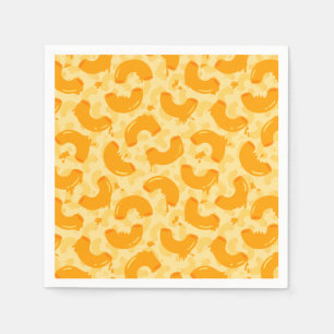 Macaroni and Cheese Pattern Napkins