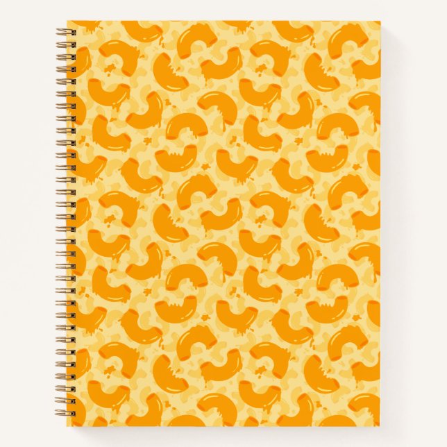 Macaroni and Cheese Pattern Notebook (Front)