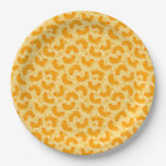 Macaroni and Cheese Pattern Paper Plates