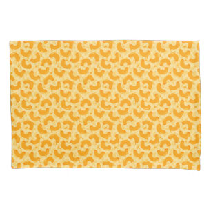 Macaroni and Cheese Pattern Pillow Case