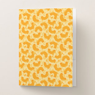 Macaroni and Cheese Pattern Pocket Folder
