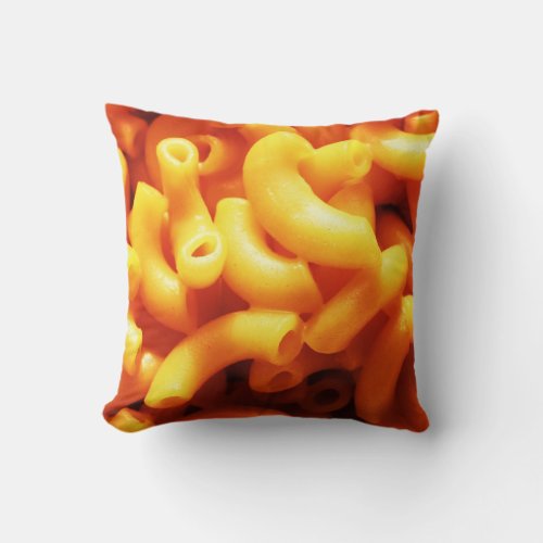 Macaroni and Cheese Throw Pillow