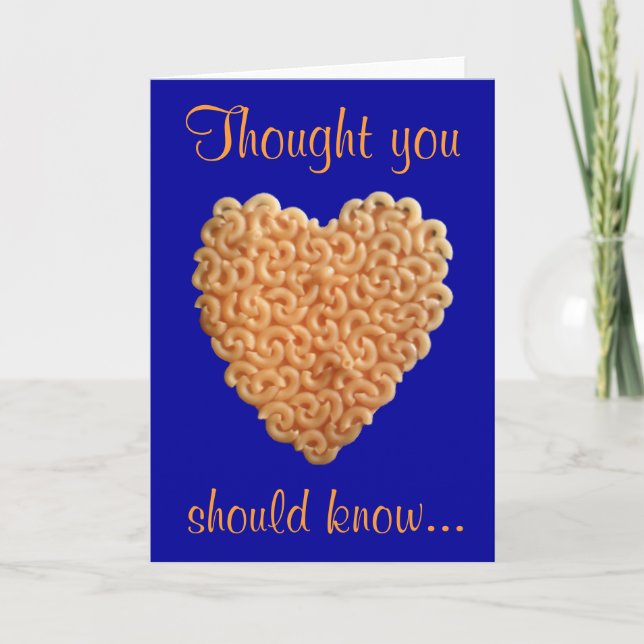 Macaroni & Cheese Love Card (Front)
