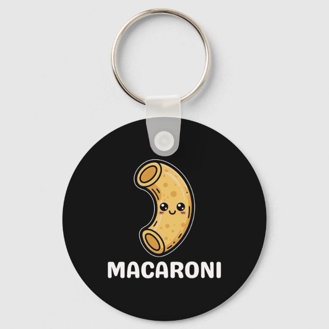 Macaroni Cheese Mac Kawaii Halloween Costume Coupl Keychain (Front)