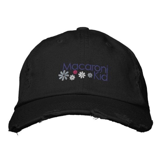 Macaroni Kid Distressed Cap (Front)