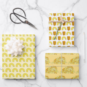Macaroni Mac and Cheese Soul Food Southern Cuisine Wrapping Paper Sheets