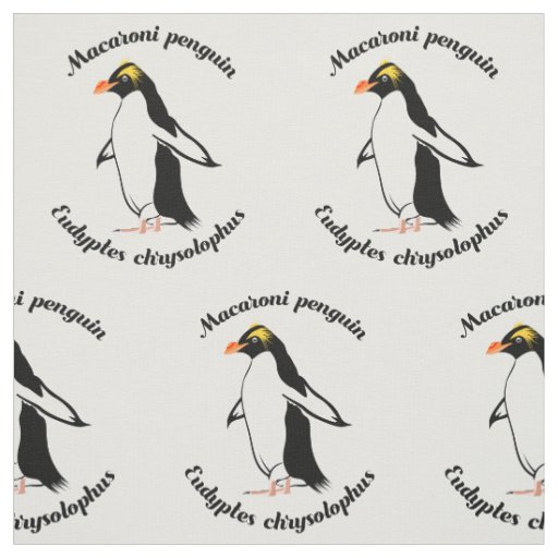 Macaroni Penguin Fabric