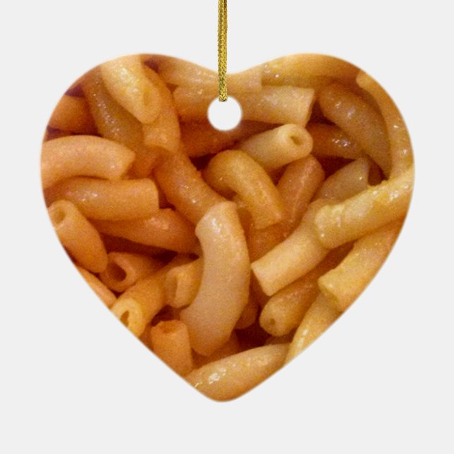 Macaroni's and cheese ceramic ornament (Back)