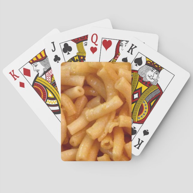 Macaroni's and cheese poker cards (Back)