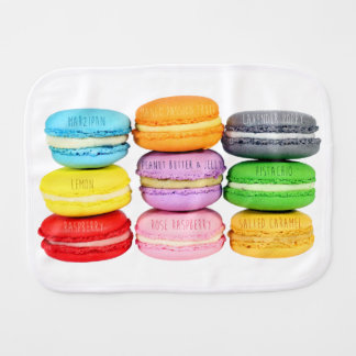 Macarons Burp Cloth