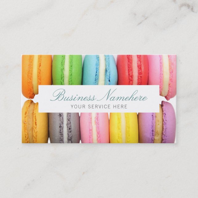 Macarons Business Card (Front)