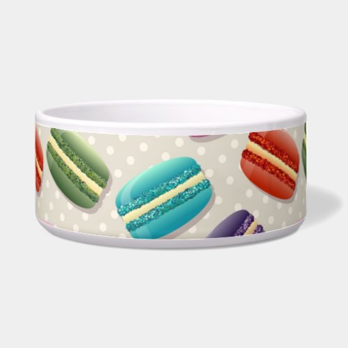 macarons cat food bowl