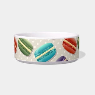 macarons cat food bowl