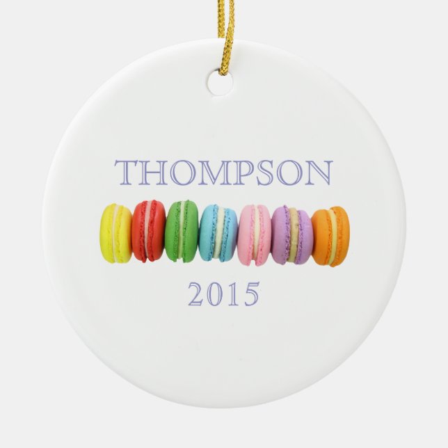 Macarons Custom Ornament (Front)