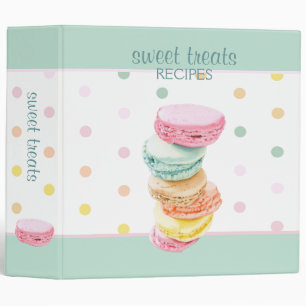 Macarons dots Avery Binder