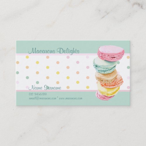Macarons dots Business Card