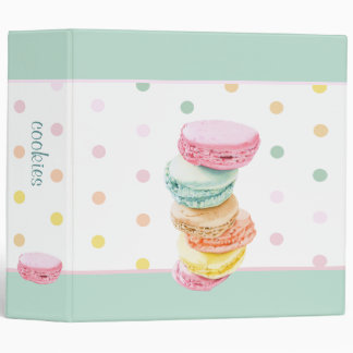Macarons dots Cookies Avery Binder