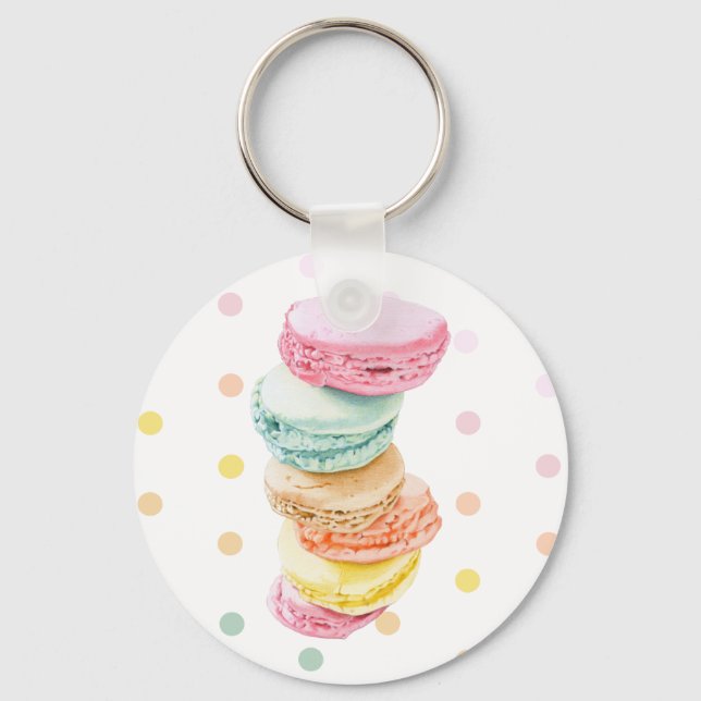 Macarons dots Keychain (Front)