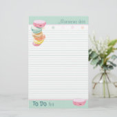 Macarons dots lined To-Do List (Standing Front)