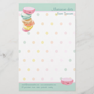 Macarons dots Stationery