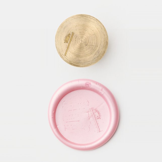 Macarons French Food Bakery Patisserie Cookies Wax Seal Stamp (Stamped)