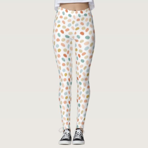 Macarons French Pastry Leggings