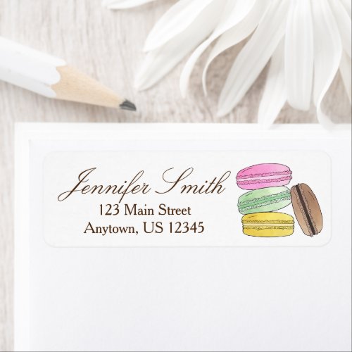 Macarons French Patisserie Pastry Chef Bakery Label