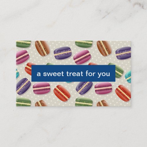Macarons  Gift Voucher  Bakery Referral Card