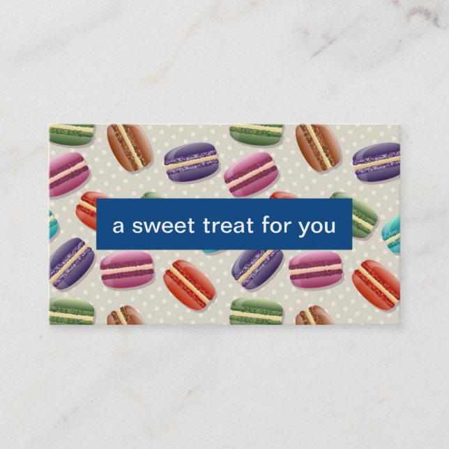 Macarons | Gift Voucher | Bakery Referral Card (Front)