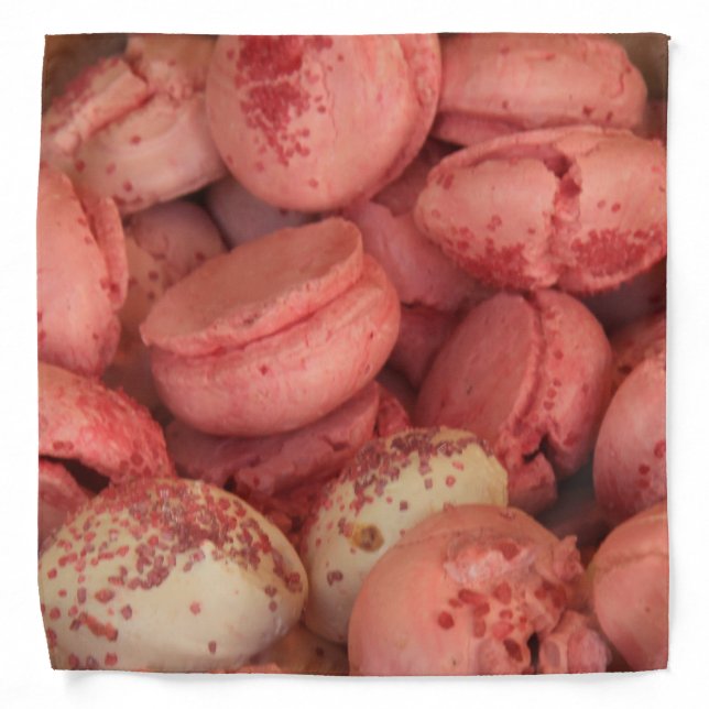 Macarons in different colors bandana (Front)