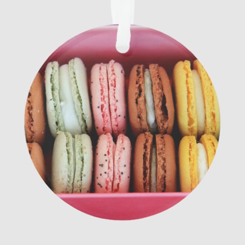 Macarons in different colors ornament