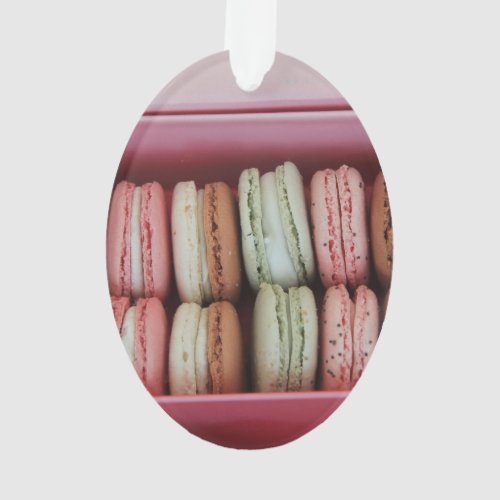 Macarons in different colors ornament